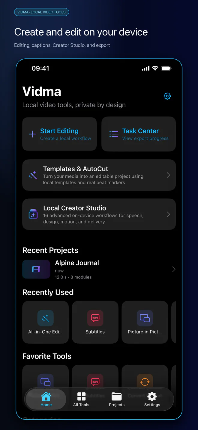 Create on your device